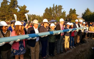 Autoridades y vecinos ponen “primera tubería” para ampliar Cooperativa de Agua Potable San Alejo Digua