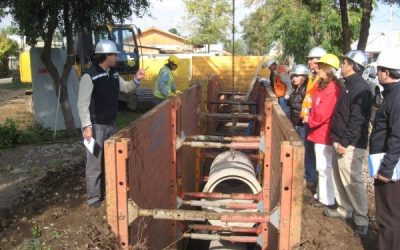 Rápido avance presenta Colector de Aguas lluvias Trapiche de Curicó