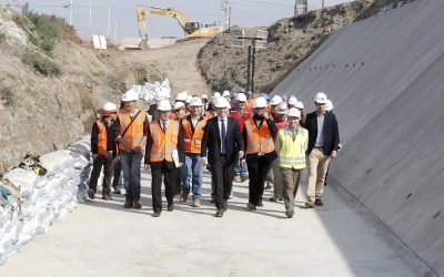 Ministro de Obras Públicas, Alberto Undurraga, inspeccionó obras del Plan de Invierno en el Gran Santiago