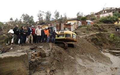 MOP supervisó trabajos de limpieza de quebradas en Valparaíso