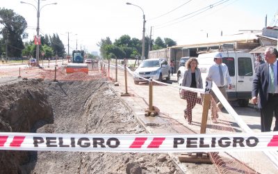 Directora DOH constató avance de los trabajos que se realizan en la última etapa del Colector Alameda