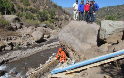 Inspeccionan avances en las obras de reconstrucción del APR Santa María del Estero