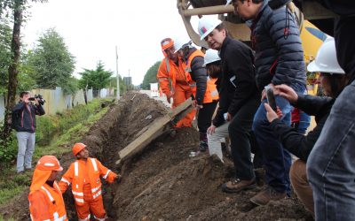 Pobladores del km.8 contentos con inicio de construcción de nuevo sistema de agua potable