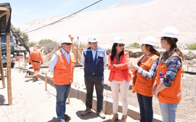 MOP avanza en construcción del sistema de agua potable en valle de Lluta