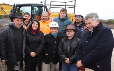 Ministra del MOP, Jessica López, supervisa trabajos de emergencia para prevenir desbordes del Río Cachapoal en la Región de O´Higgins