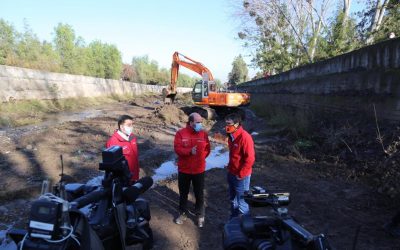 Ministerio de Obras Públicas realiza obras preventivas de invierno en la Quebrada de Ramón en La Reina