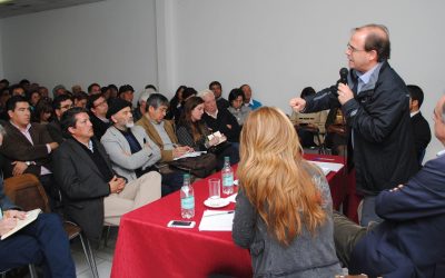 Ministro de Obras Públicas Alberto Undurraga aborda soluciones hídricas con ciudadanía