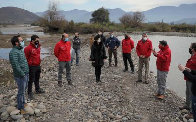 Subsecretario MOP inspeccionó nueva forma de acumulación de aguas subterráneas en el Aconcagua