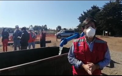Seremi del MOP inspeccionó construcción de pozo profundo en sector Pahuil de la comuna de Chanco