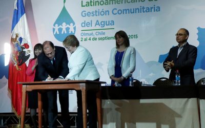Mandataria inaugura encuentro latinoamericano de Gestión Comunitaria de Agua y firma indicaciones al Proyecto de Ley que regula los servicios sanitarios rurales